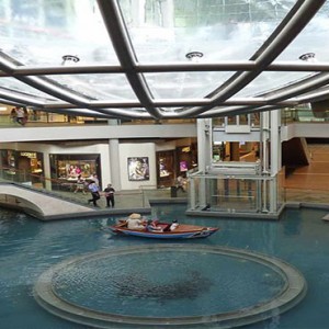 Marina Bay Sands - Luxury Singapore Honeymoon Packages - the shoppes along canal1