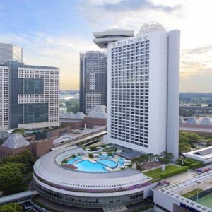 Pan Pacific Luxury Singapore Honeymoon Packages Hotel Aerial View By Day