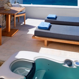 Premium Sea View Jacuzzi 4 - Mykonos Grand Hotel and Resort - luxury Greece honeymoon Packages