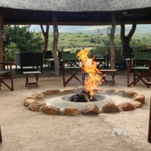 Pumba Private Game reserve - Luxury South Africa Honeymoon Packages - Bush Lodge Msenge Chalets exterior lounge