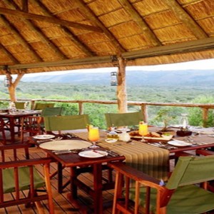 Pumba Private Game reserve - Luxury South Africa Honeymoon Packages - Restaurant view