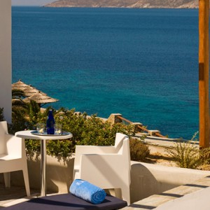 Sea View suite Separate living Room 4 - Mykonos Grand Hotel and Resort - luxury Greece honeymoon Packages