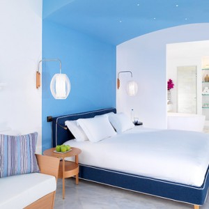 Sea View suite Separate living Room - Mykonos Grand Hotel and Resort - luxury Greece honeymoon Packages