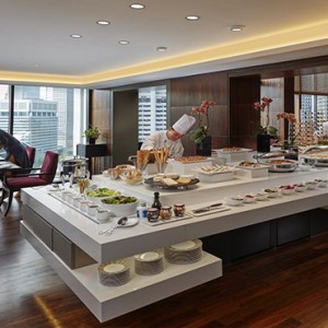 Singapore Honeymoon Packages Mandarin Oriental Club Lounge Buffet