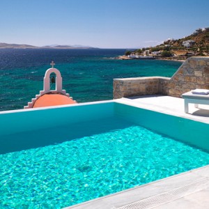 Suite with Private Pool 4 - Mykonos Grand Hotel and Resort - luxury Greece honeymoon Packages