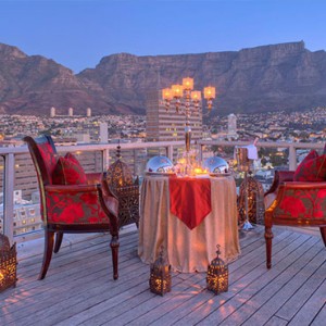 Taj Cape Town - Luxury South Africa Honeymoon Packages - Private dining with a view