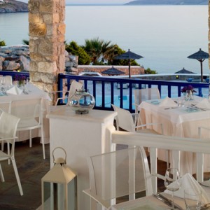 restaurants - Mykonos Grand Hotel and Resort - luxury Greece honeymoon Packages