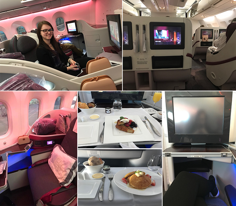 Abbie's Chiang Mai Thailand - Fam trip - Upgrade business Qatar flight