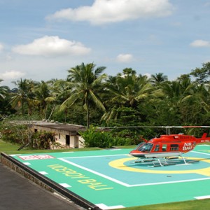 Bali Honeymoon Packages Viceroy Bali Helicopter Pad