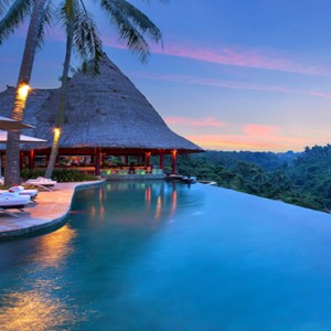 Bali Honeymoon Packages Viceroy Bali Main Pool At Night