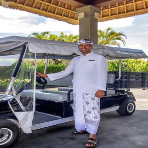 Bali Honeymoon Packages Viceroy Bali Transfer Buggy