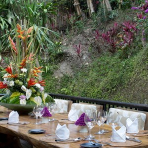 Bali Honeymoon Packages Hanging Gardens Of Bali Presidential Suite Dining Area