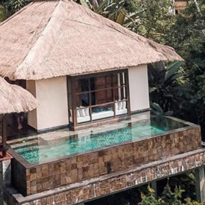 Bali Honeymoon Packages Hanging Gardens Of Bali Riverside Villa Exterior