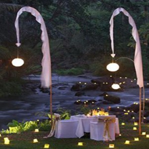 Bali Honeymoon Packages The Samaya Ubud 100 Candle Dinner At Swept Away Restaurant