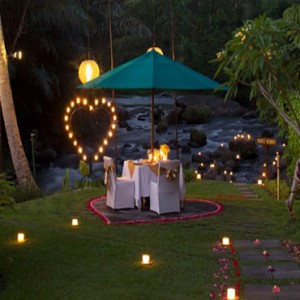 Bali Honeymoon Packages The Samaya Ubud 100 Candle Dinner At Swept Away Restaurant1