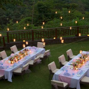 Bali Honeymoon Packages The Samaya Ubud Wedding Dining Setup1