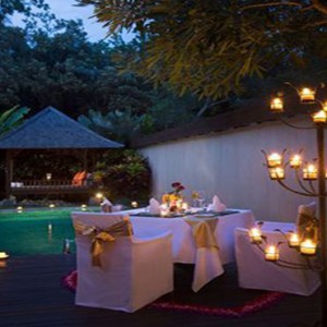 Bali Honeymoon Packages The Samaya Ubud Dinner At Villa