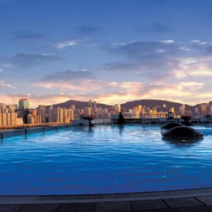 Harbour Grand Kowloon - Luxury Hong Kong Honeymoon Packages - Pool at night