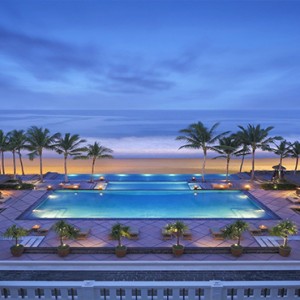 Legian Bali Seminyak - Luxury Bali Honeymoon Packages - Pool at night