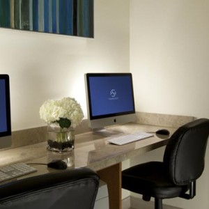 business center 2 - the shore hotel santa monica - luxury los angeles honeymoon packages