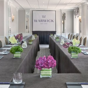 meeting room 3 - Warwick New York Hotel - Luxury new york honeymoon packages