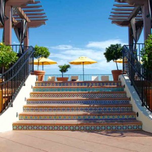 pool deck - Kimpton canary Hotel Santa Barbra - Luxury Los Angeles Honeymoon Packages