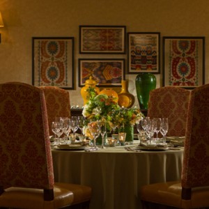 private dining - Kimpton canary Hotel Santa Barbra - Luxury Los Angeles Honeymoon Packages