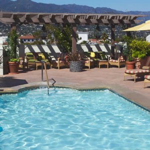 rooftop pool - Kimpton canary Hotel Santa Barbra - Luxury Los Angeles Honeymoon Packages