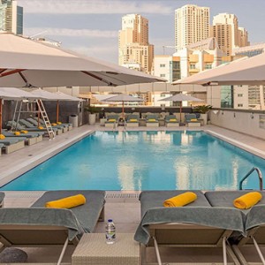 Dubai Honeymoon Packages Wyndham Dubai Marina Rooftop Pool