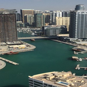 Dubai Honeymoon Packages Wyndham Dubai Marina Aerial View Of Marina