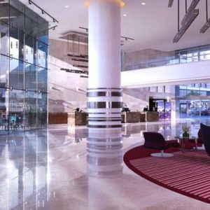 Abu Dhabi Honeymoon Packages Radisson Blu Hotel, Abu Dhabi Yas Island Lobby