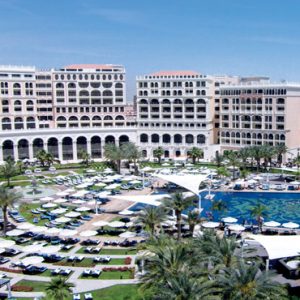 Aerial View The Ritz Carlton Abu Dhabi, Grand Canal Abu Dhabi Honeymoon Packages