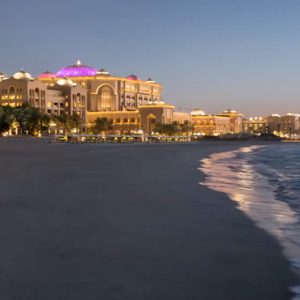 Beach At Dusk Emirates Palace Abu Dhabi Abu Dhabi Honeymoons