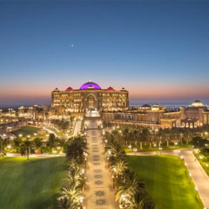 Hotel Exterior At Night Emirates Palace Abu Dhabi Abu Dhabi Honeymoons