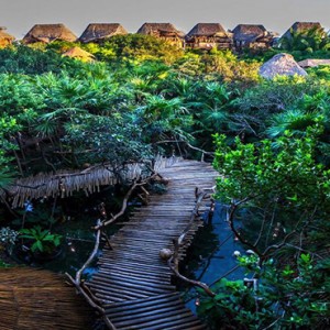 Mexico Honeymoon Packages Azulik Resort And Spa Pathway View