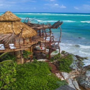 Mexico Honeymoon Packages Azulik Resort And Spa View Of Hotel