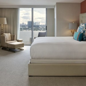 Miami Honeymoon Packages Loews Miami Beach Hotel Presidential City Skyline View Balcony Suite