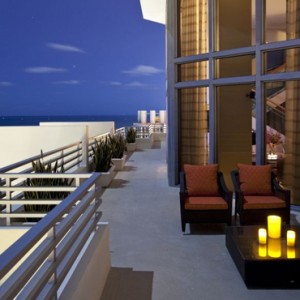 Miami Honeymoon Packages Loews Miami Beach Hotel Presidential Ocean Front Balcony Suite 34