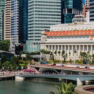 Singapore Honeymoon Packages Fullerton Hotel Exterior By Day