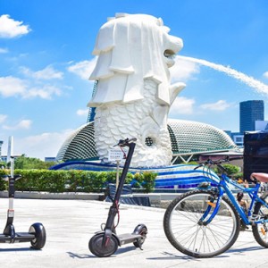 Singapore Honeymoon Packages Fullerton Hotel Go Green Mobiity Devices