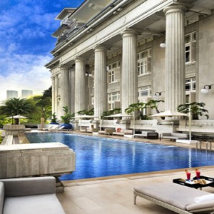 Singapore Honeymoon Packages Fullerton Hotel Infinity Pool