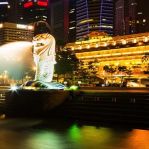 Singapore Honeymoon Packages Fullerton Hotel Merlion Park