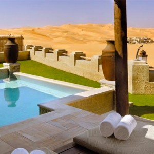 Abu Dhabi Honeymoon Packages Qasr Al Sarab Desert Resort One Bedroom Anantara Pool Villa