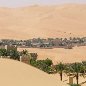 Abu Dhabi Honeymoon Packages Qasr Al Sarab Desert Resort Exterior 4