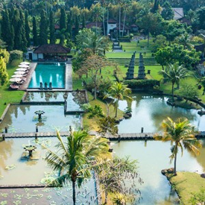 Bali Honeymoon Packages The Chedi Club Tanah Gajah, Ubud Aerial View2