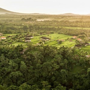 Bali Honeymoon Packages COMO Uma Ubud Aerial View