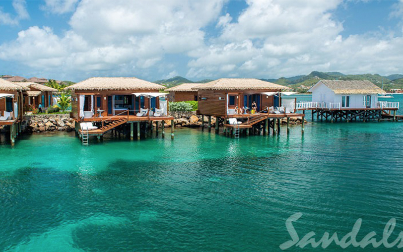 Romantic Holiday Packages At St Lucia Sandals Grande St Lucian Overwater Villas