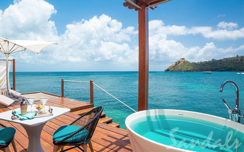 Romantic Holiday Packages At St Lucia Sandals Grande St Lucian Overwater Villas 3