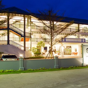 Thailand Honeymoon Packages Devasom Hua Hin Resort Exterior At Night