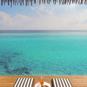 Maldives Honeymoon Packages SAii Lagoon Maldives, Curio Collection By Hilton Overwater Pool Villa Deck View